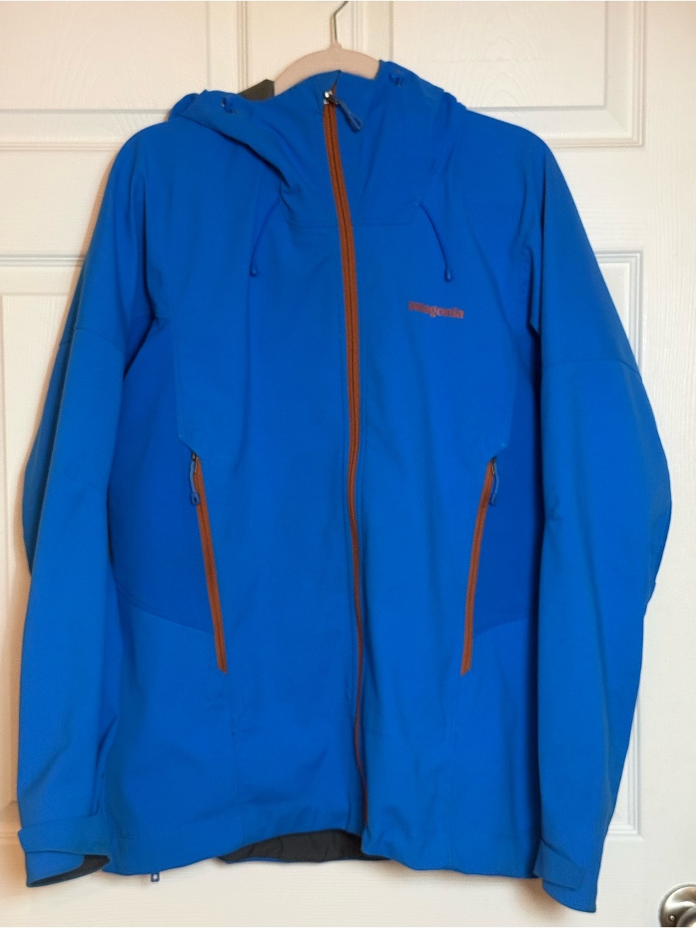Patagonia Men's wind stopper Hooded Performance Jacket Size Large